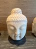 Set Of Three Stone Buddha Heads
