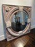 Large Custom Mirror Made With White Washed Reclaimed Wood