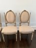 Set Of 4 French Upholstered Dining Chairs