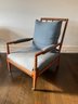 Ralph Lauren Spindle Arm Chair With Blue Upholstery