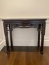 Asian Chinoiserie Style Mahogany Console Table