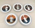 Set Of 5 William Sonoma Chef Series Plates