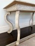 Mecox Gardens Venus Painted Library Table With 4 's' Curved Legs