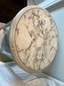 French Round Marble Top Side Table