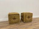 Pair Of Upholstered Ottomans