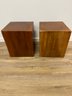 #2 Of 2 Set Of Two Wood Block Side Tables
