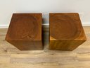 #2 Of 2 Set Of Two Wood Block Side Tables