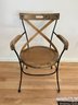 Set Of 8 Wood & Metal Dining Chairs