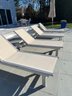 Set Of Four Outdoor Kingsley Bate Teak And Mesh Chaise Lounges (2 Of 2 Lots)