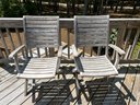Set Of Two Teak Chairs