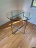 Room & Board Round Glass Table