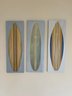 Set Of 3 Surfboard Art By Local Artist C. Saxe