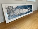 Map Of Long Island With Blue Watercolor