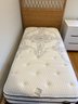 Lot #1 Of 2 Serena And Lily Rattan Twin Bed With Beauty Rest Black Mattress And Boxspring