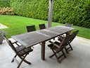 Kingsley Bate Outdoor Teak Table And Chairs