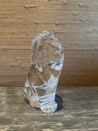 Steuben Signed Glass Crystal Lion