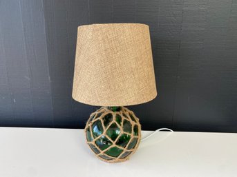 Rope And Glass Nautical Table Lamp