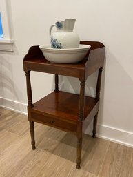 Wash Stand With Bowl And Pitcher