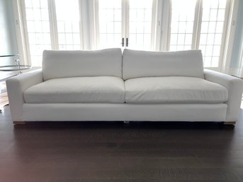 1 Of 2 Restoration Hardware Maxwell 9' Sofa White
