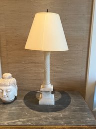 Alabaster Lamp From English Country Antiques