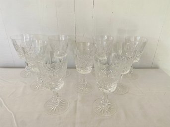 Set Of 10 Waterford Water Glasses