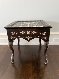 Moroccan Side Table With Inlay
