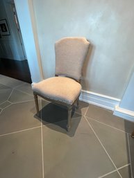 Aidan Gray Upholstered Dining Chair Barnwood Textured Linen