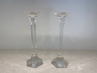 Pair Of Waterford Candleholders