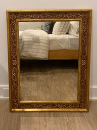 Vintage Gold Gilt Wood Frame Ornate Wall Mirror