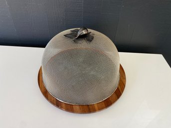 Marble Cheese Board With Stainless Mesh Fig Decor Cover By Michael Arom