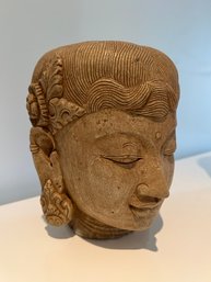 Antique Stone Buddha Head