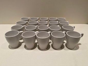 #1 Lot Of 20 White Ikea Ceramic Coffee Mugs