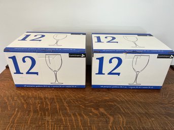 Set Of 24 Luminarc Wine Glasses