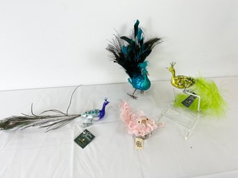 Set Of 4 Glitz & Glamour With Swarovski-Crystals Ornaments