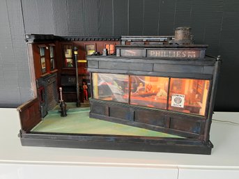 Diorama After Edward Hopper Diner Painting By Dilakian Brothers