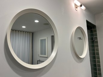 Pair Of Ikea Langesund Mirrors