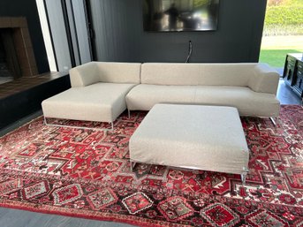 B&B Italia Sofa And Ottoman With Removable Covers