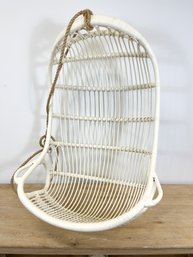 Hanging Rattan White Swing Chair