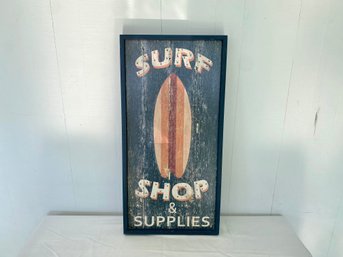 Custom Surf Shop And Supplies Vintage Sign With Lights