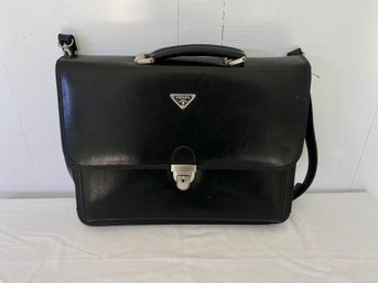 Vintage Prada 24 H Leather Bag