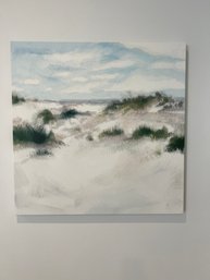 Large Beach Scene Print On Canvas