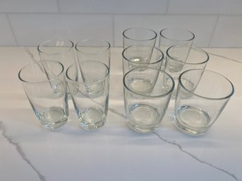 Set Of Ten Drinking Glasses