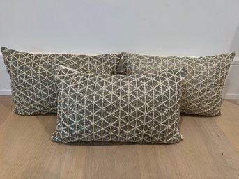 Set Of Three Decorative Throw Pillows