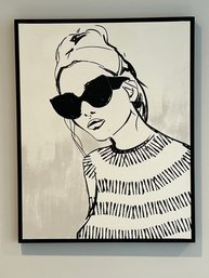 Black Framed Wall Art Print On Canvas