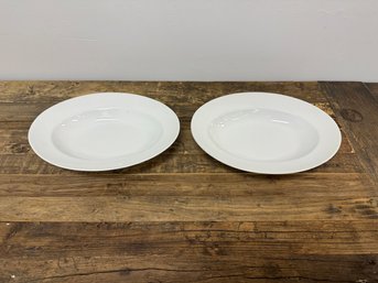 Pair Of Pottery Barn Great White Platters