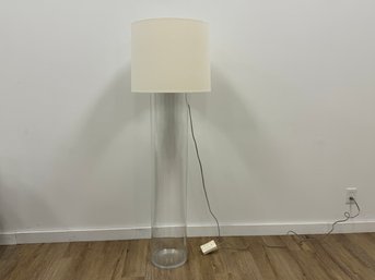Tanner Kenzie Glass Cylinder Floor Lamp