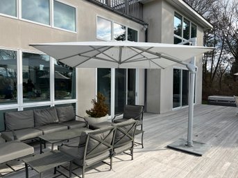 Outdoor Woodline Shade Solutions Cantilever White Pavlone Umbrella