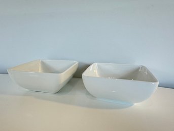Pair Of Strawberry Street Square Bowls