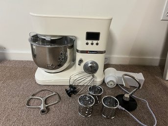 Hauswirt HM740 Stand Mixer With Grinder Attachments  *never Used
