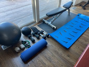 Lot Of Exercise Equipment